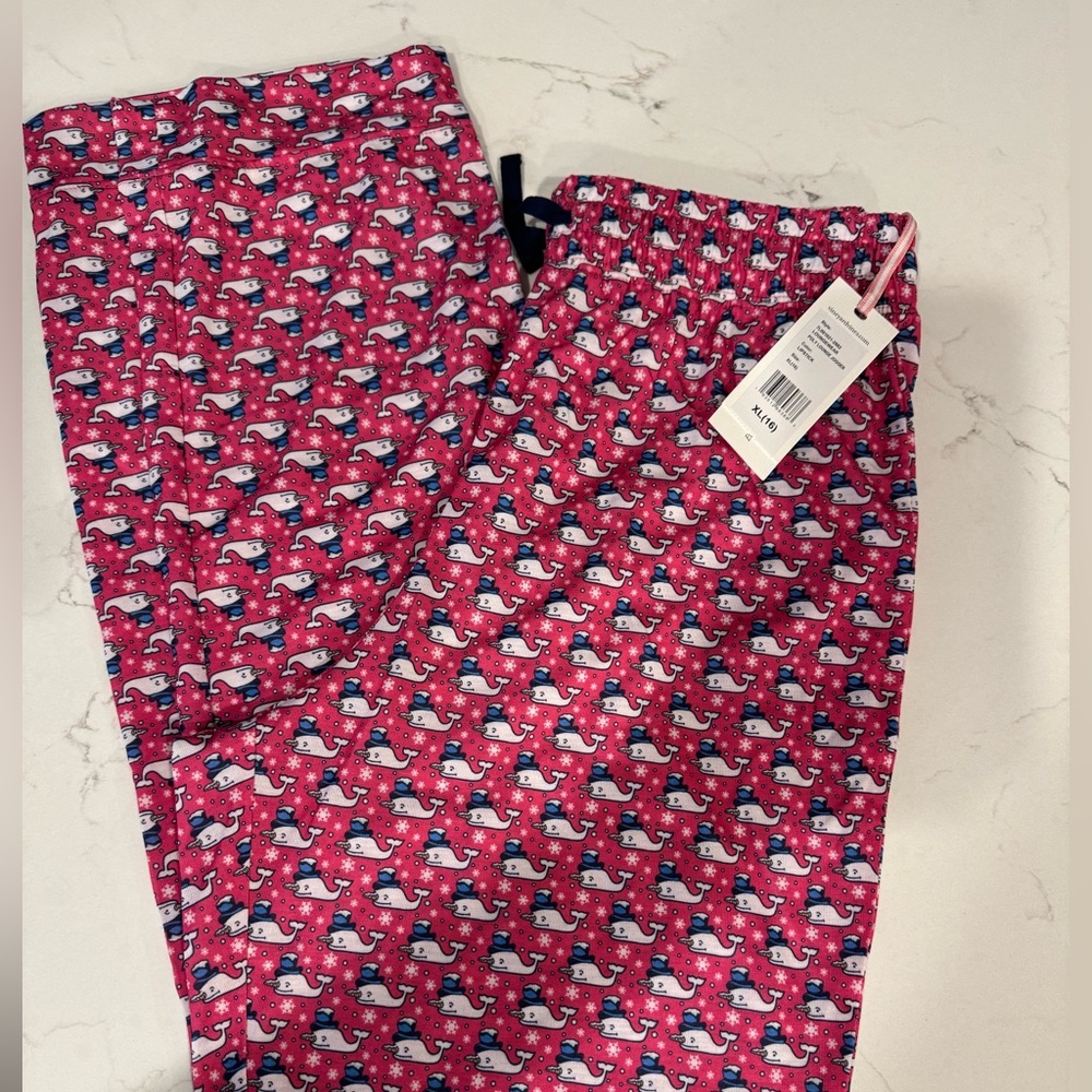 NWT Vineyard Vines holiday girls loungewear pants size XL 16